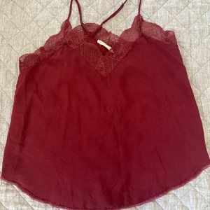 Lovestitch Maroon Lace Cami